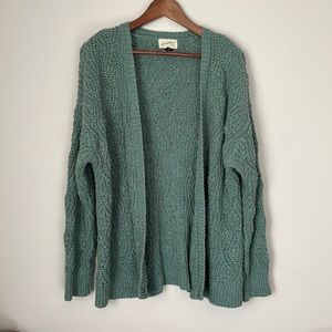 Universal thread open cardigan